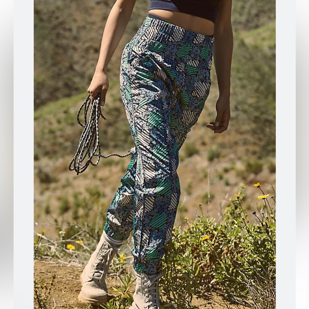 Free People The Way Home Printed Boho Jogger Track Pant